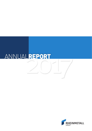 Thumbnail Rheinmetall
 Annual Report 2017