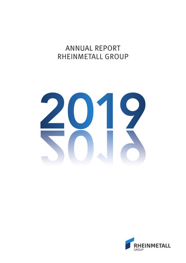 Thumbnail Rheinmetall
 Annual Report 2019