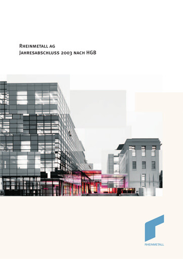 Thumbnail Rheinmetall
 Financial Statement 2003