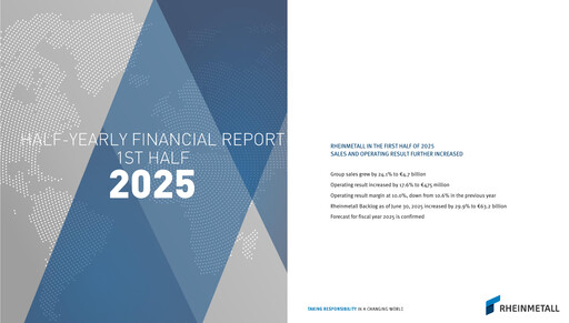 Thumbnail Rheinmetall
 Half-year Report 2025-h1