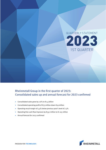 Thumbnail Rheinmetall
 Quarterly Report 2023-q1