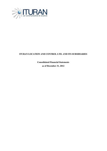 Vorschaubild Ituran Finanzmitteilung 2012