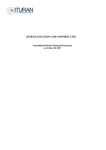 Vorschaubild Ituran Finanzmitteilung 2015-h1