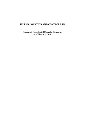 Vorschaubild Ituran Finanzmitteilung 2020-q1