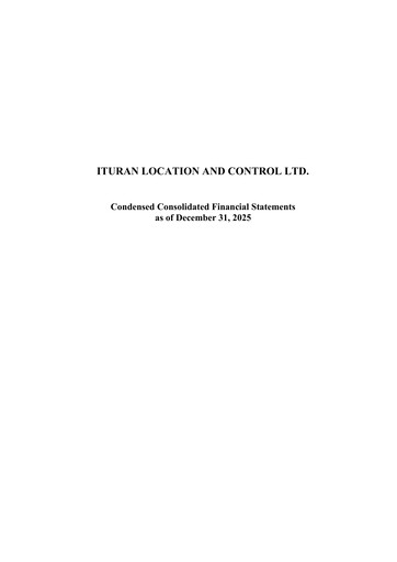 Thumbnail Ituran Financial Statement 2025