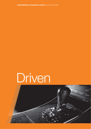 Thumbnail ComfortDelGro Annual Report 2008