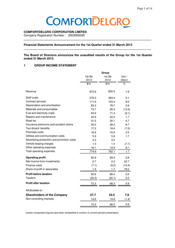 Thumbnail ComfortDelGro Quarterly Report 2013-q1