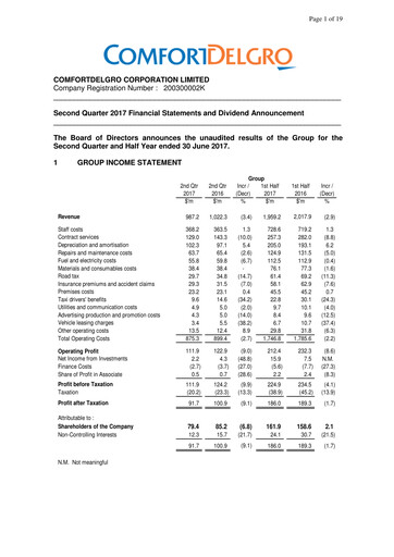 Thumbnail ComfortDelGro Quarterly Report 2017-q2