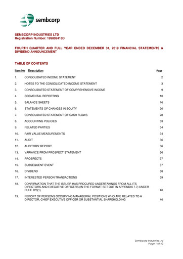 Thumbnail Sembcorp Financial Statement 2019