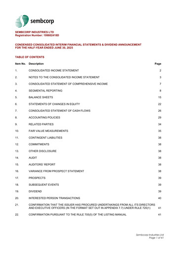 Thumbnail Sembcorp Half-year Report 2025-h1