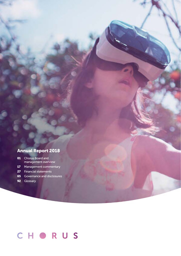 Thumbnail Chorus Annual Report 2018