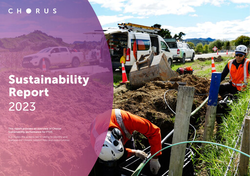 Thumbnail Chorus Sustainability Report 2023