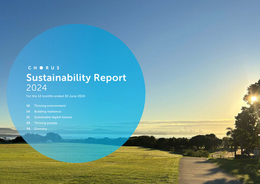 Thumbnail Chorus Sustainability Report 2024