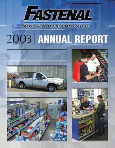 Thumbnail Fastenal Annual Report 2003