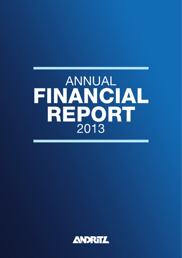 Thumbnail Andritz Financial Report 2013