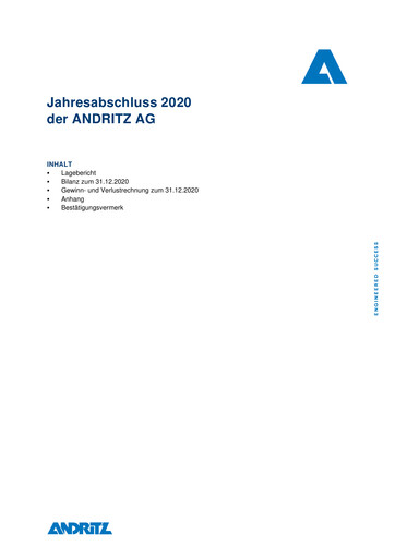 Thumbnail Andritz Financial Statement 2020