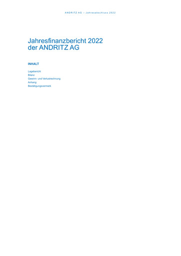 Thumbnail Andritz Financial Statement 2022