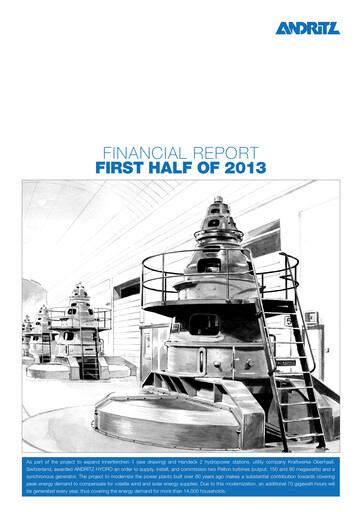 Miniature Andritz Rapport semestriel 2013-h1