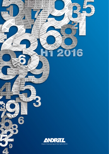 Miniature Andritz Rapport semestriel 2016-h1
