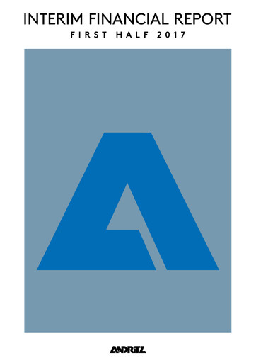 Miniature Andritz Rapport semestriel 2017-h1