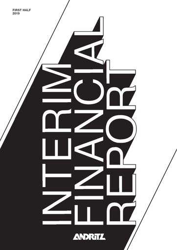 Miniature Andritz Rapport semestriel 2019-h1