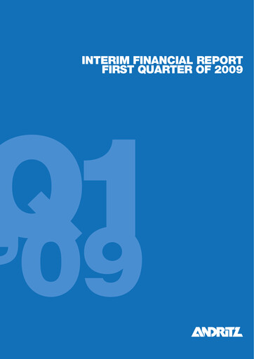 Thumbnail Andritz Quarterly Report 2009-q1
