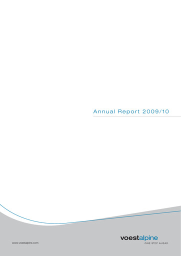 Thumbnail Voestalpine Annual Report 2009-2010