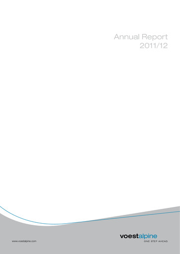 Thumbnail Voestalpine Annual Report 2011-2012