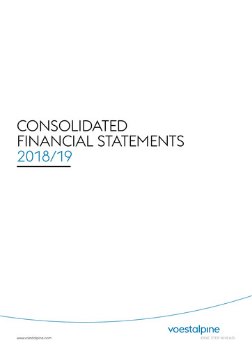 Thumbnail Voestalpine Financial Statement 2018