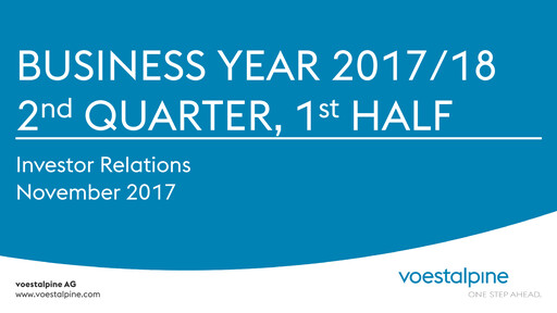 Thumbnail Voestalpine Half-year Report 2017-h1