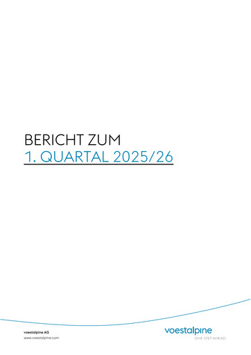 Thumbnail Voestalpine Quarterly Report 2025-q1