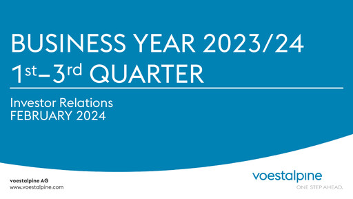 Thumbnail Voestalpine Quarterly Report 2023-q3