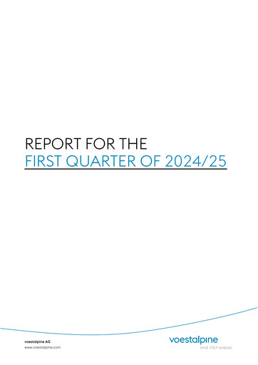 Thumbnail Voestalpine Quarterly Report 2024-q1