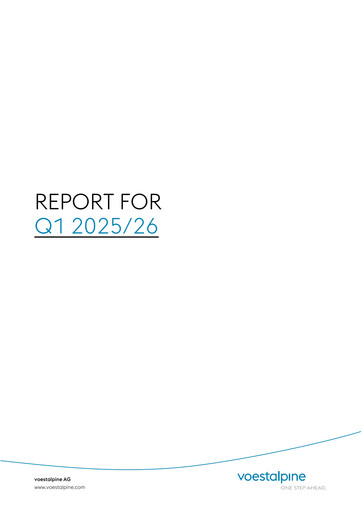 Thumbnail Voestalpine Quarterly Report 2025-q1