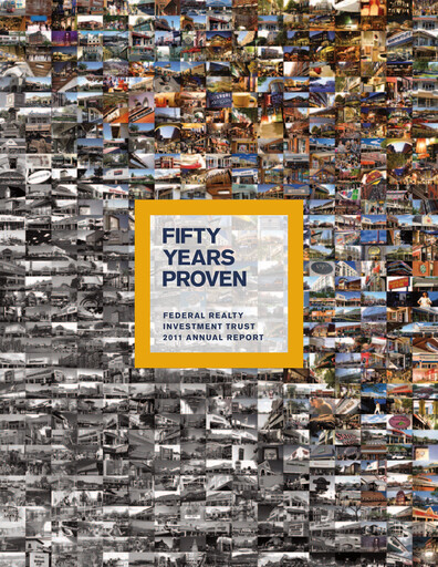 Thumbnail Federal Realty Investment Trust
 Annual Report 2011