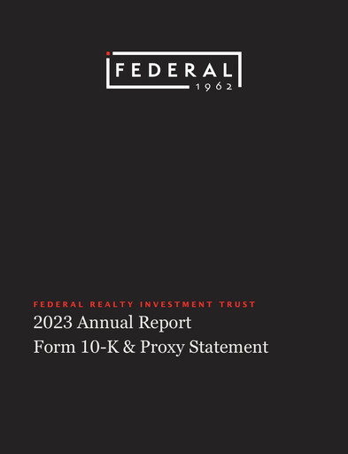 Thumbnail Federal Realty Investment Trust
 Annual Report 2023