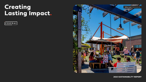 Thumbnail Federal Realty Investment Trust
 Sustainability Report 2023
