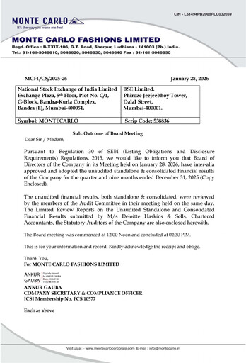 Thumbnail Monte Carlo Fashions Quarterly Report 2025-q4