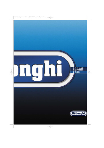 Thumbnail De' Longhi Financial Statement 2003