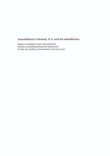 Vorschaubild Inmobiliaria Colonial
 Finanzmitteilung 2017-h1