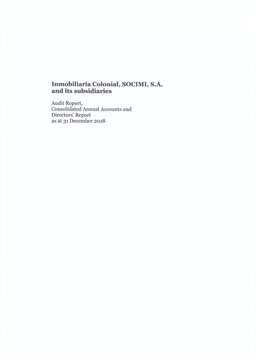 Thumbnail Inmobiliaria Colonial
 Financial Statement 2018
