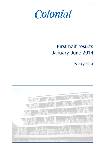Thumbnail Inmobiliaria Colonial
 Half-year Report 2014-h1