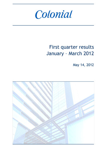 Thumbnail Inmobiliaria Colonial
 Quarterly Report 2012-q1