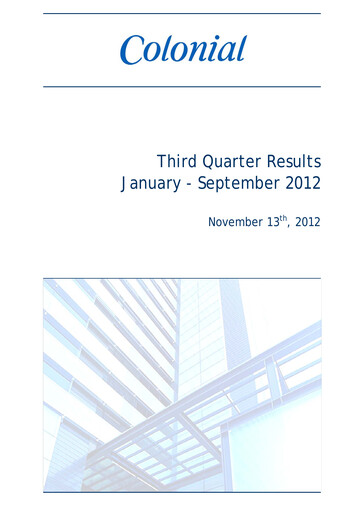 Thumbnail Inmobiliaria Colonial
 Quarterly Report 2012-q3