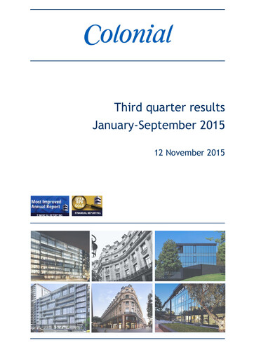 Thumbnail Inmobiliaria Colonial
 Quarterly Report 2015-q3