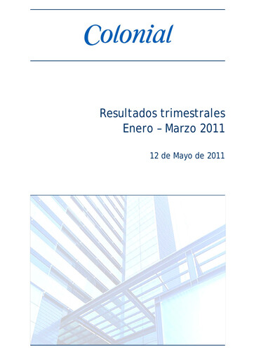 Thumbnail Inmobiliaria Colonial
 Quarterly Report 2011-q1