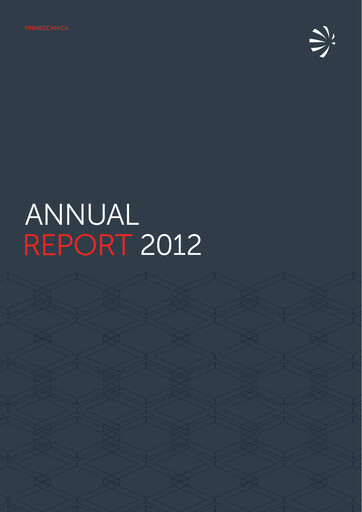 Thumbnail Leonardo Annual Report 2012