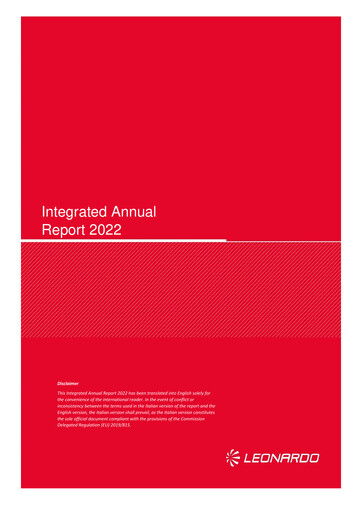 Thumbnail Leonardo Annual Report 2022