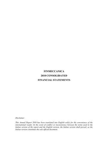 Vorschaubild Leonardo Finanzmitteilung 2010