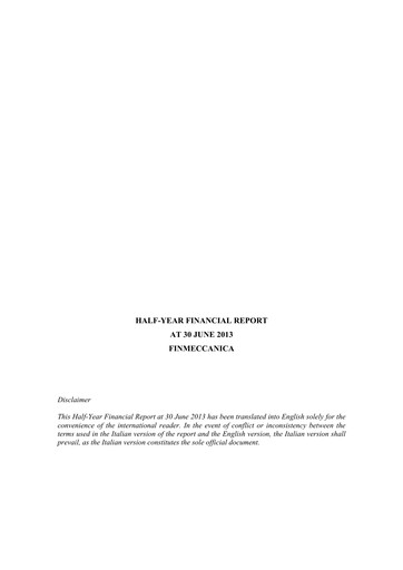 Vorschaubild Leonardo Halbjahresbericht 2013-h1